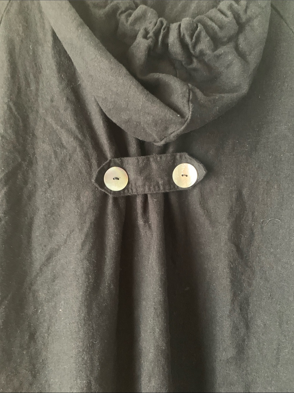 Women’s Black Linen Hooded Button-Front Jacket Jones New York Size Small - Picture 8 of 8